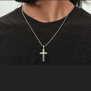 Stainless Steel Cross Necklace Unisex